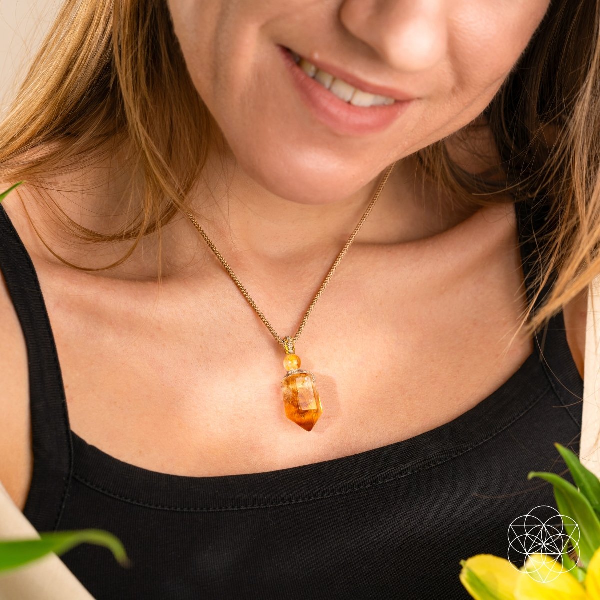 The Prosperity Pendant - Citrine Crystal Necklace for Wealth & Abundance