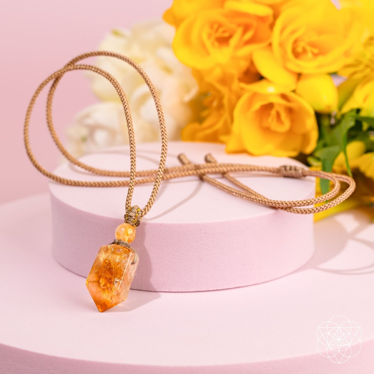 The Prosperity Pendant - Citrine Crystal Necklace for Wealth & Abundance
