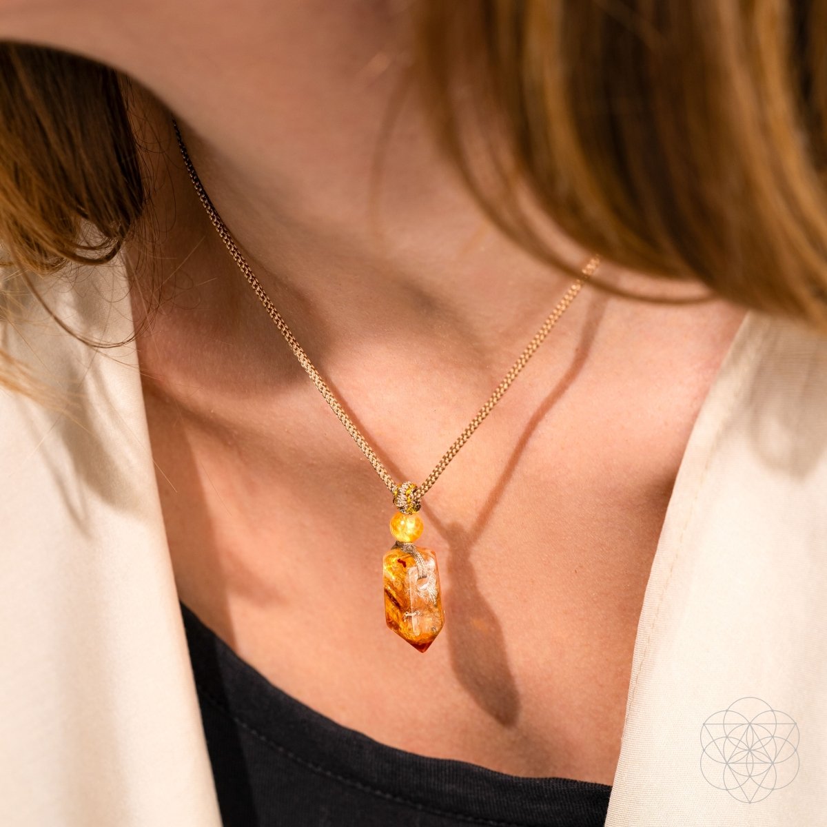 The Prosperity Pendant - Citrine Crystal Necklace for Wealth & Abundance