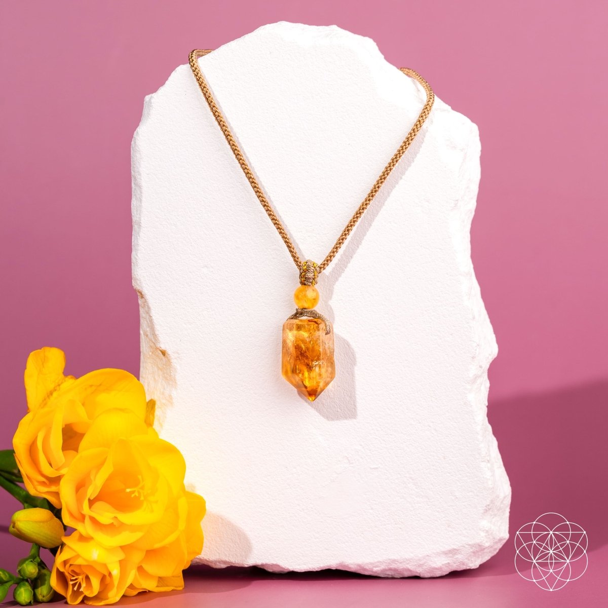 The Prosperity Pendant - Citrine Crystal Necklace for Wealth & Abundance