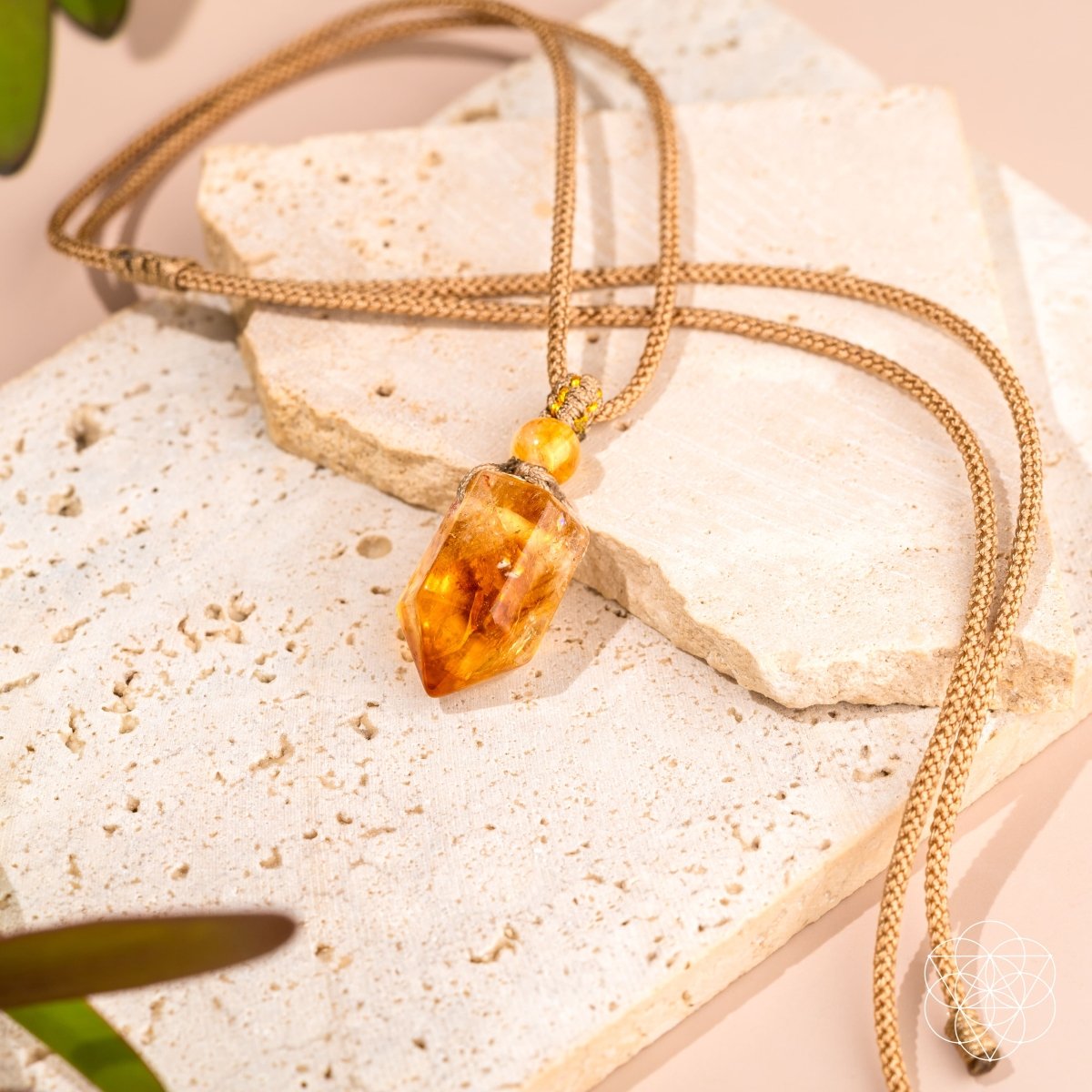 The Prosperity Pendant - Citrine Crystal Necklace for Wealth & Abundance