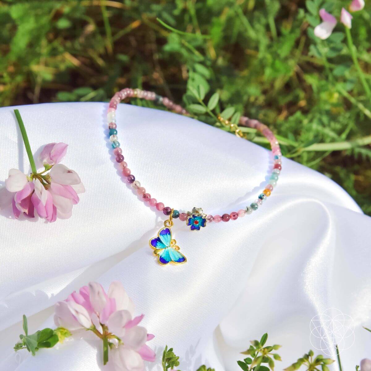 Tourmaline Anklet of Hope – Crystal Anklet for Positivity & Emotional Healing