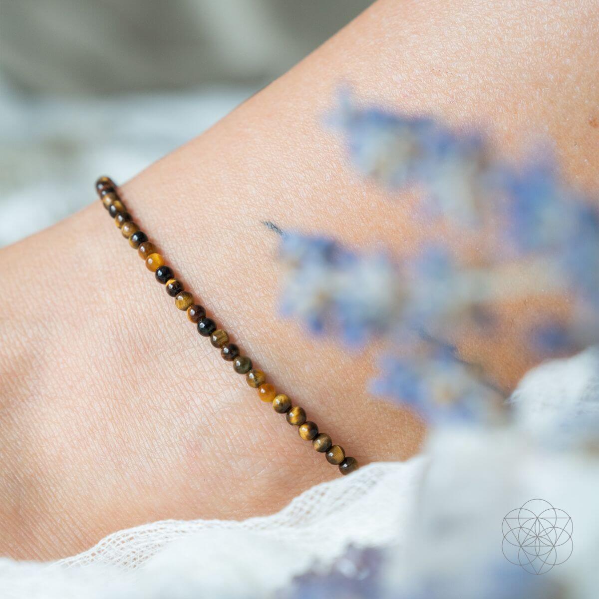 Triple Protection Anklet Set – 3-Crystal Anklet Set for Spiritual Shielding & Grounding