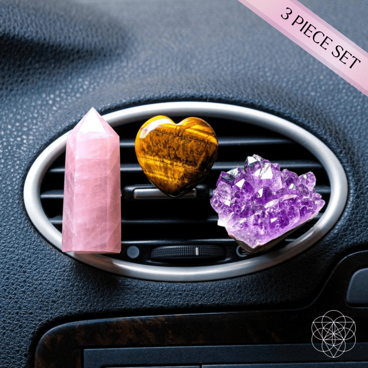 Ultimate Car Protection Trinity – Complete Crystal Set for Safe Travels & Protection