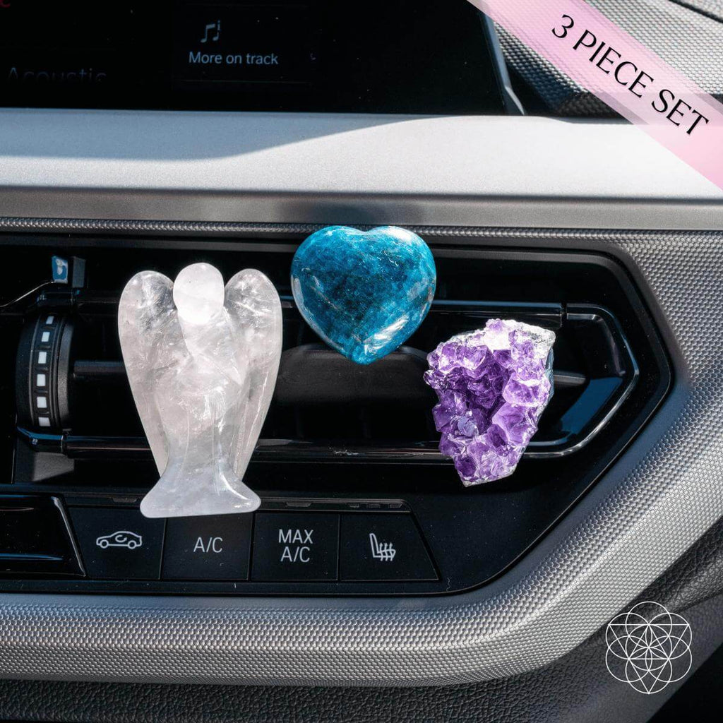 Ultimate Car Protection Trinity – Complete Crystal Set for Safe Travels & Protection
