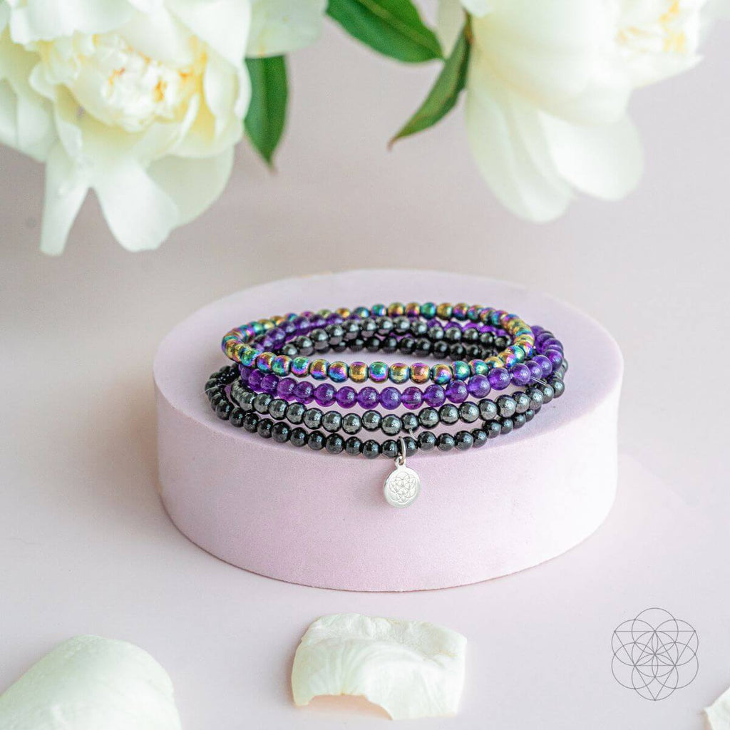 Veil of Protection – The Absolute Crystal Bracelet Set for Total Spiritual Shielding