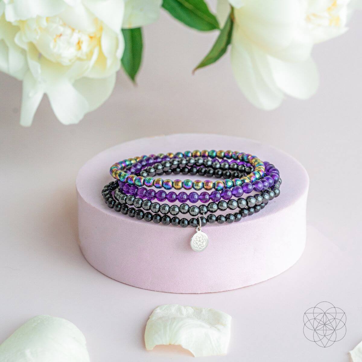 Veil of Protection – The Absolute Crystal Bracelet Set for Total Spiritual Shielding