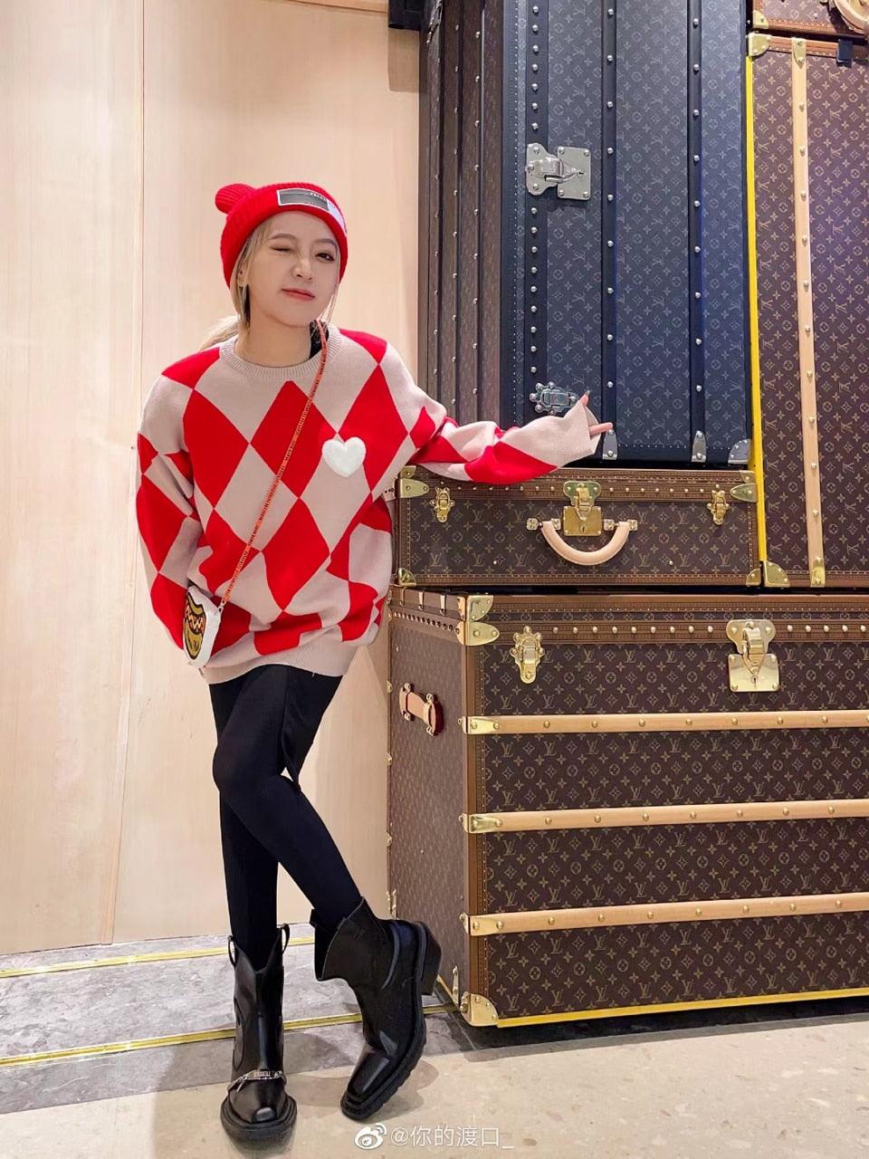 Women's Knit Beanie with Double Pom-Poms