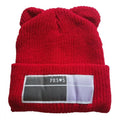 Women's Knit Beanie with Double Pom-Poms